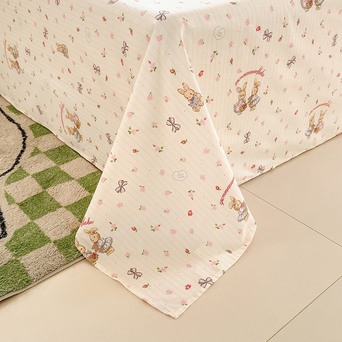 91家纺网 家纺一手货源 找家纺 拾物记 2026新款第一批12868A类新疆全棉单品床单系列 甜蜜纪念日