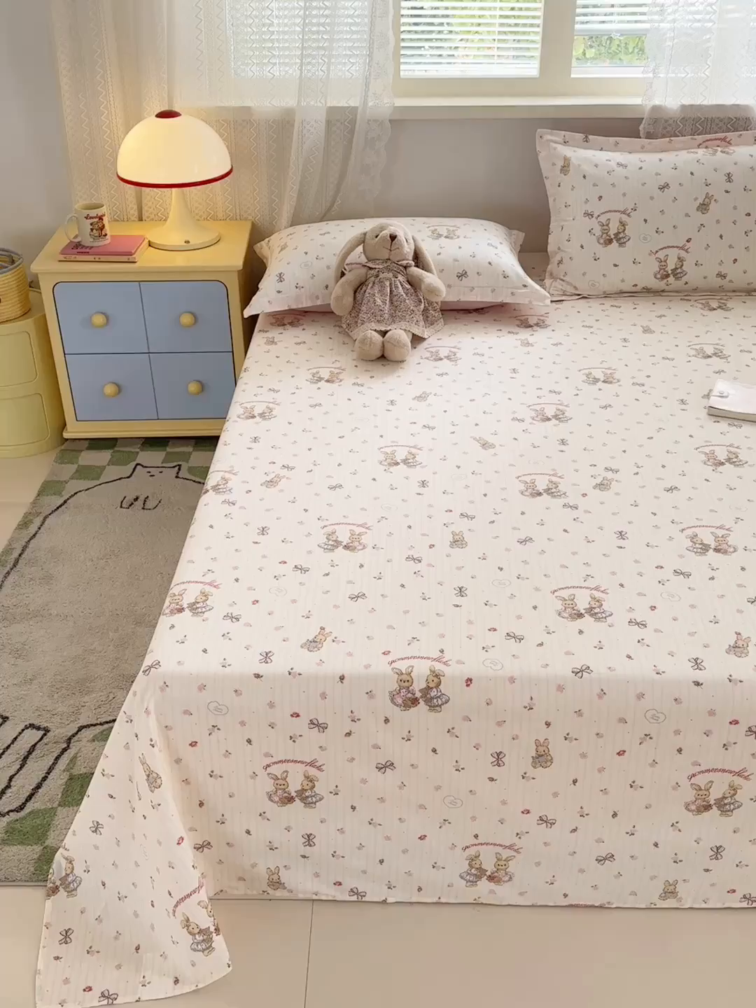 91家纺网 家纺一手货源 找家纺 拾物记 2026新款第一批12868A类新疆全棉单品床单系列 甜蜜纪念日