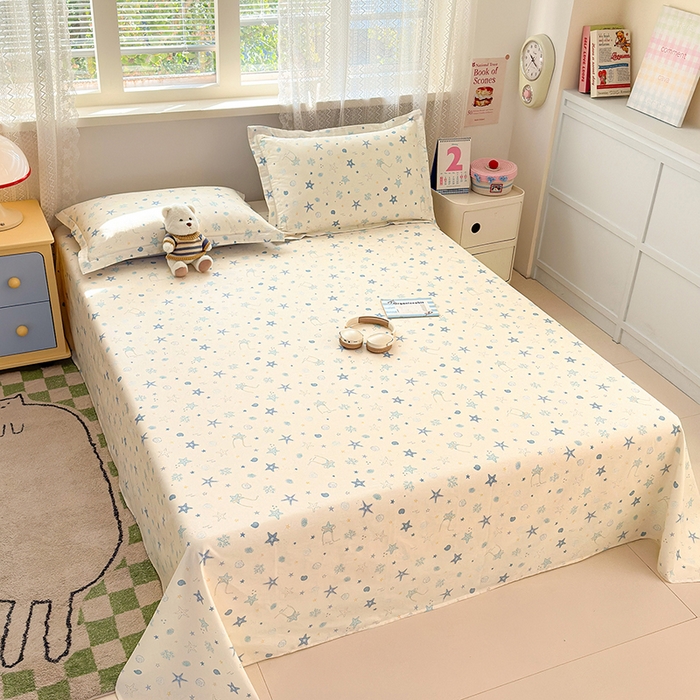 91家纺网 家纺一手货源 找家纺 拾物记 2026新款第一批12868A类新疆全棉单品床单系列 挽星河