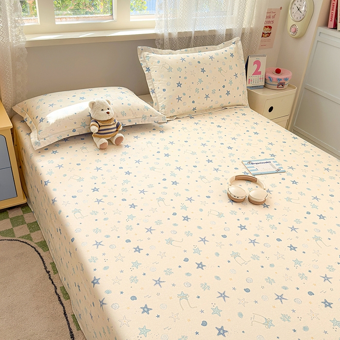 91家纺网 家纺一手货源 找家纺 拾物记 2026新款第一批12868A类新疆全棉单品床单系列 挽星河