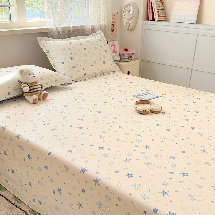 91家纺网 家纺一手货源 找家纺 拾物记 2026新款第一批12868A类新疆全棉单品床单系列 挽星河