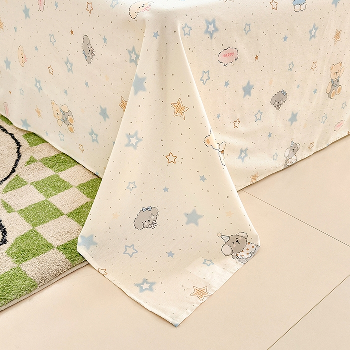 91家纺网 家纺一手货源 找家纺 拾物记 2026新款第一批12868A类新疆全棉单品床单系列 星星童话园