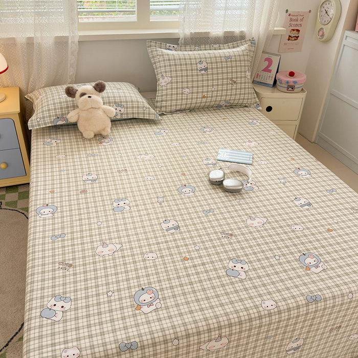 91家纺网 家纺一手货源 找家纺 拾物记 2026新款第一批12868A类全棉单品床单系列 元气小布