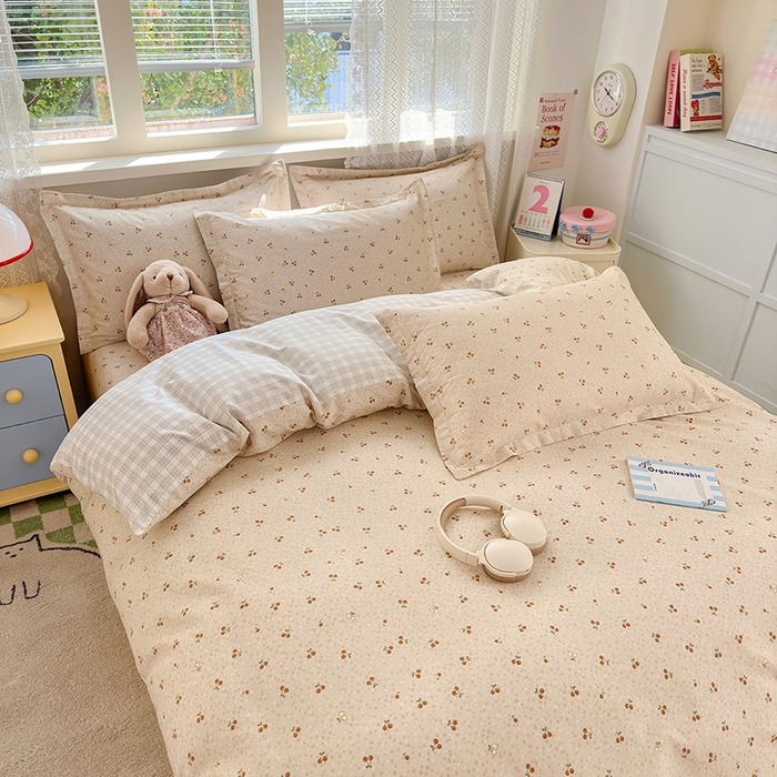 91家纺网 家纺一手货源 找家纺 拾物记 2026新款第一批12868A类全棉单品被套系列（预留7-9厘米的缩水尺寸，加厚金属双拉链头、暗线四面锁边，四角全棉绑带） 刺绣潮声