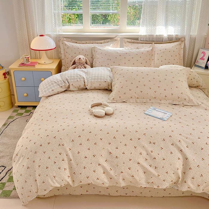 91家纺网 家纺一手货源 找家纺 拾物记 2026新款第一批12868A类全棉单品被套系列（预留7-9厘米的缩水尺寸，加厚金属双拉链头、暗线四面锁边，四角全棉绑带） 刺绣潮声