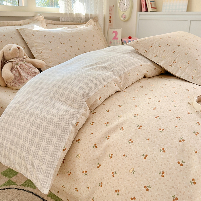 91家纺网 家纺一手货源 找家纺 拾物记 2026新款第一批12868A类全棉单品被套系列（预留7-9厘米的缩水尺寸，加厚金属双拉链头、暗线四面锁边，四角全棉绑带） 刺绣潮声