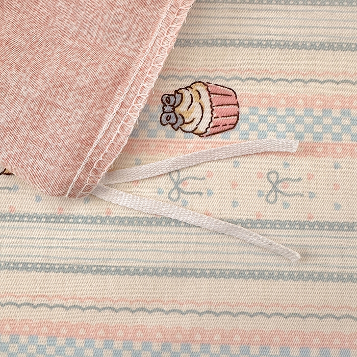 91家纺网 家纺一手货源 找家纺 拾物记 2026新款第一批12868A类全棉单品被套系列（预留7-9厘米的缩水尺寸，加厚金属双拉链头、暗线四面锁边，四角全棉绑带） 粉粉猫咪酱