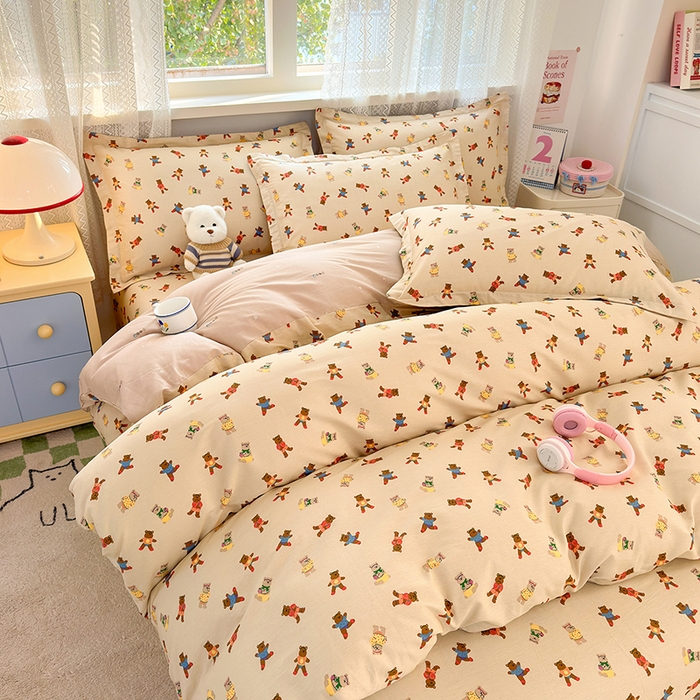 91家纺网 家纺一手货源 找家纺 拾物记 2026新款第一批12868A类新疆全棉单品被套系列（预留7-9厘米的缩水尺寸，加厚金属双拉链头、暗线四面锁边，四角全棉绑带） 开心派对