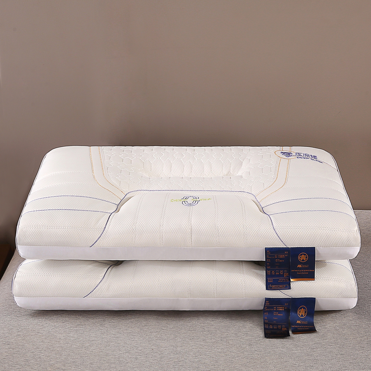 91家纺网 家纺一手货源 找家纺 永乐枕芯 2025新款零压深睡乳胶枕头枕芯 零压深睡乳胶枕低枕