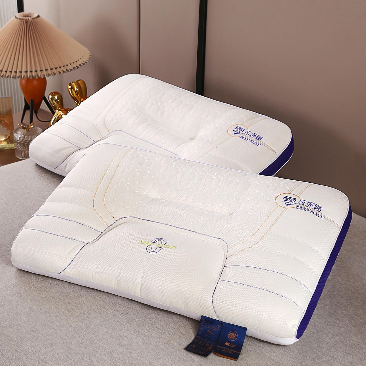 91家纺网 家纺一手货源 找家纺 永乐枕芯 2025新款零压深睡乳胶枕头枕芯 零压深睡乳胶枕高枕