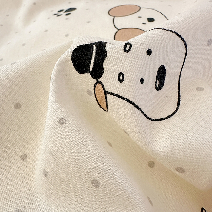 91家纺网 家纺一手货源 找家纺 拾物记 2026新款第一批12868A类全棉单品枕套系列 简笔小汪