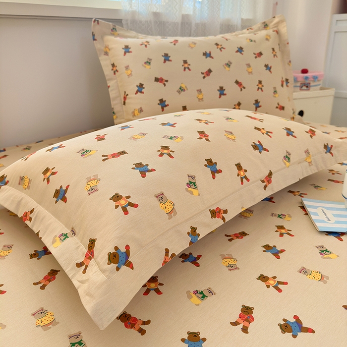 91家纺网 家纺一手货源 找家纺 拾物记 2026新款第一批12868A类全棉单品枕套系列 开心派对