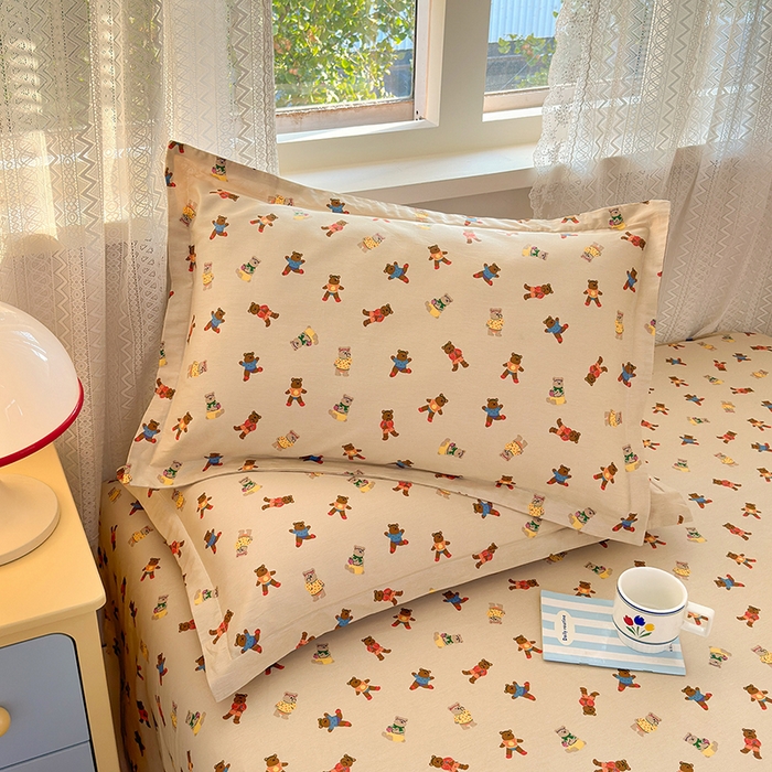 91家纺网 家纺一手货源 找家纺 拾物记 2026新款第一批12868A类全棉单品枕套系列 开心派对