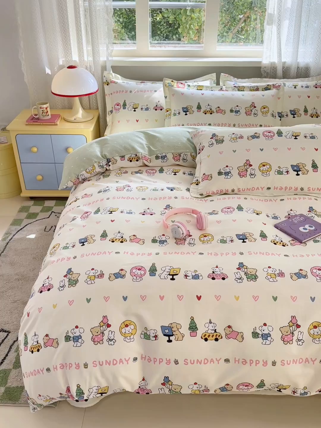 91家纺网 家纺一手货源 找家纺 拾物记 2026新款第一批12868A类新疆全棉单品被套系列（预留7-9厘米的缩水尺寸，加厚金属双拉链头、暗线四面锁边，四角全棉绑带） 米咕日常