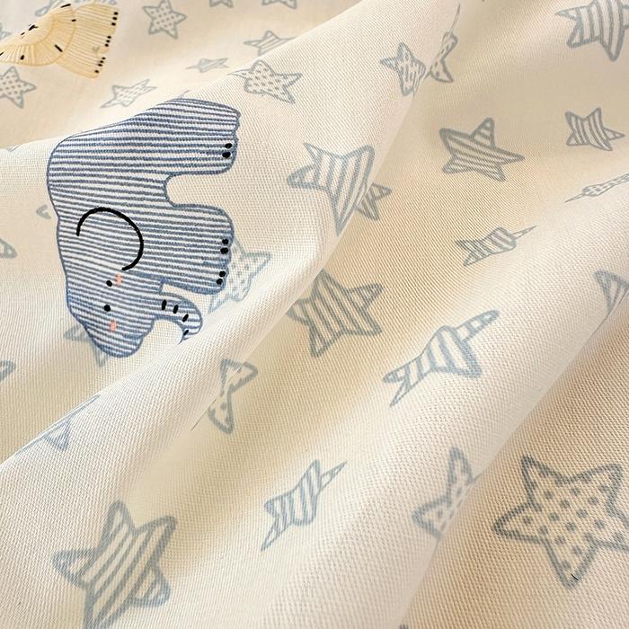 91家纺网 家纺一手货源 找家纺 拾物记 2026新款第一批12868A类全棉单品枕套系列 蓝星动物园