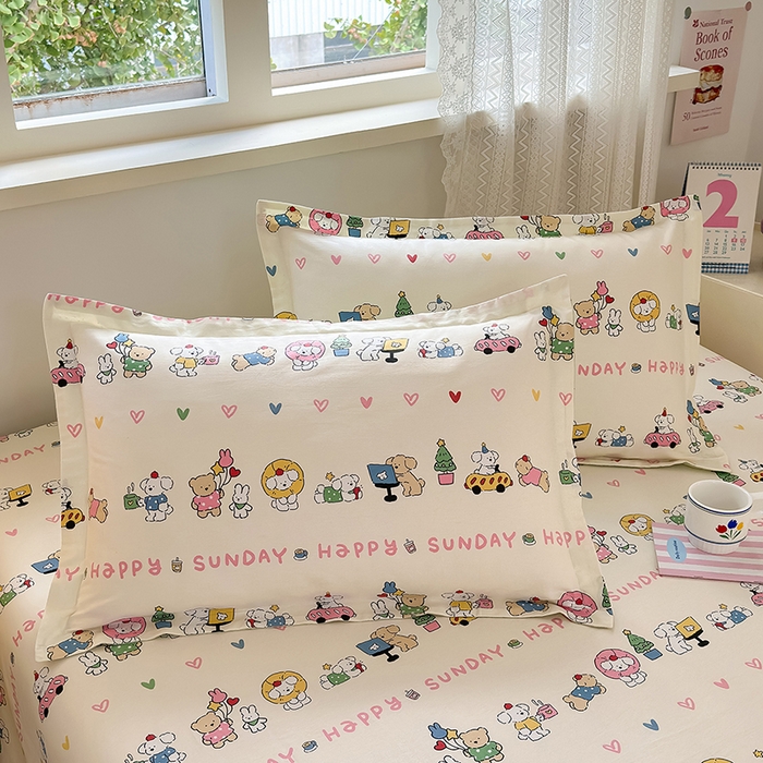 拾物记 2026新款第一批12868A类全棉单品枕套系列 米咕日常