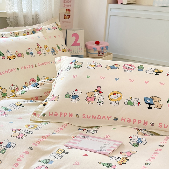 91家纺网 家纺一手货源 找家纺 拾物记 2026新款第一批12868A类全棉单品枕套系列 米咕日常