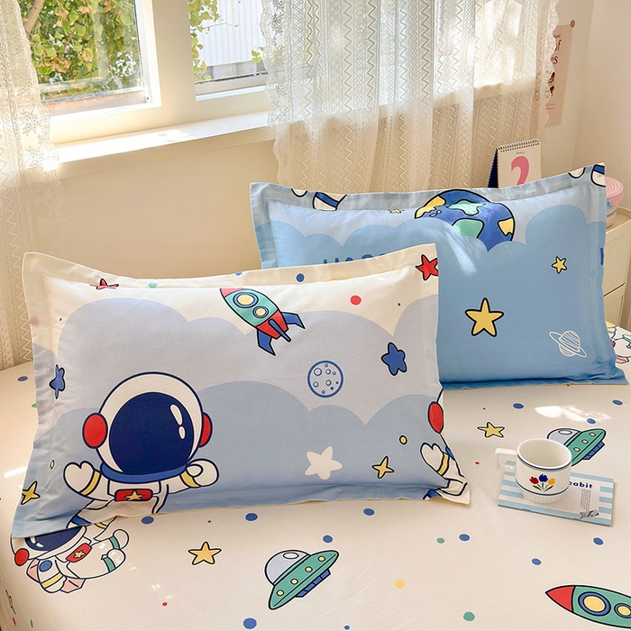 拾物记 2026新款第一批12868A类全棉单品枕套系列 太空卫士