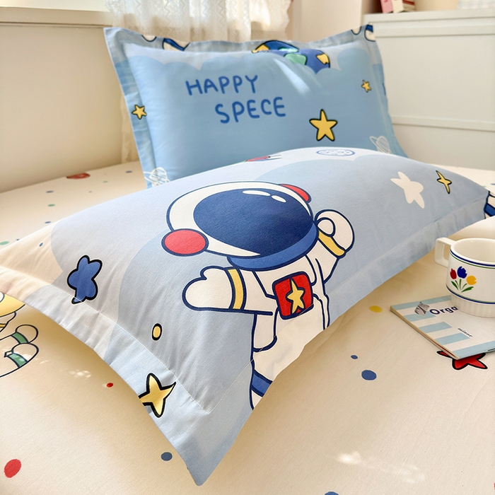 91家纺网 家纺一手货源 找家纺 拾物记 2026新款第一批12868A类全棉单品枕套系列 太空卫士