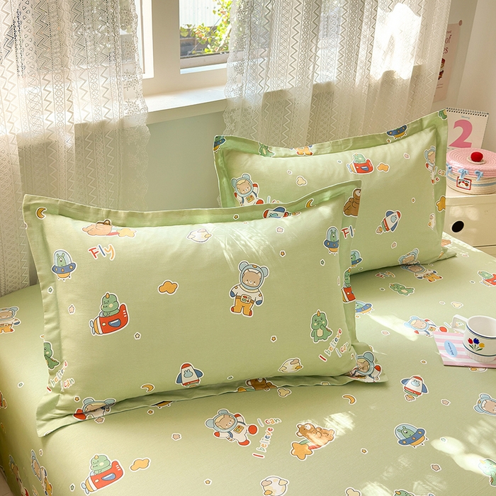 拾物记 2026新款第一批12868A类全棉单品枕套系列 太空熊