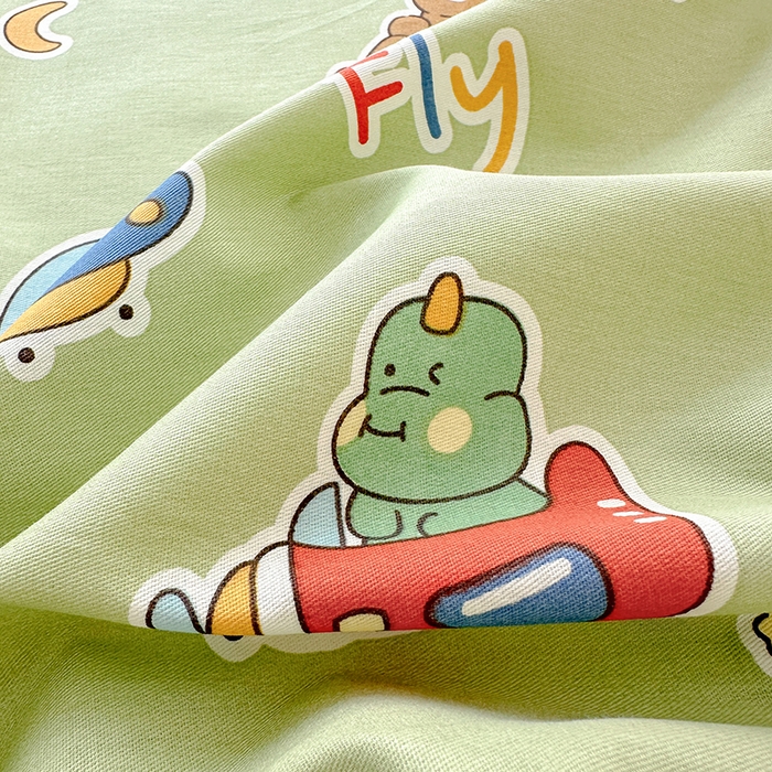 91家纺网 家纺一手货源 找家纺 拾物记 2026新款第一批12868A类全棉单品枕套系列 太空熊