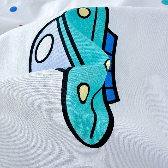 91家纺网 家纺一手货源 找家纺 拾物记 2026新款第一批12868A类全棉单品被套系列（预留7-9厘米的缩水尺寸，加厚金属双拉链头、暗线四面锁边，四角全棉绑带） 太空卫士