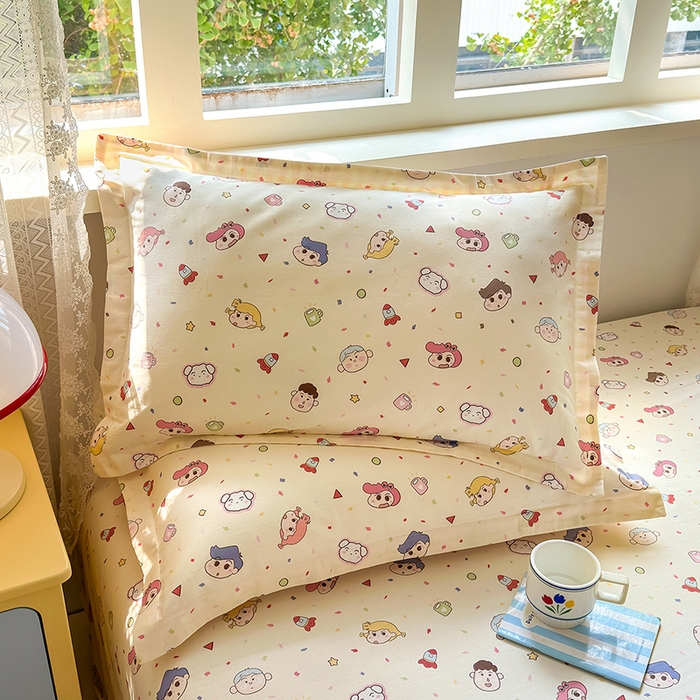 91家纺网 家纺一手货源 找家纺 拾物记 2026新款第一批12868A类全棉单品枕套系列 糖果幼儿园