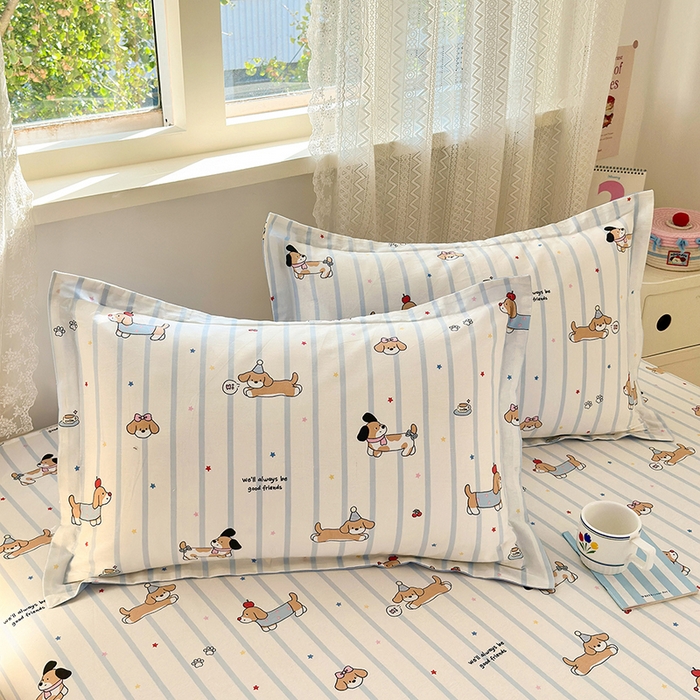 拾物记 2026新款第一批12868A类全棉单品枕套系列 糖纸童年