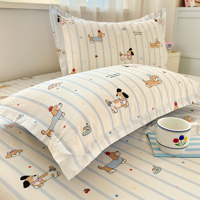 91家纺网 家纺一手货源 找家纺 拾物记 2026新款第一批12868A类全棉单品枕套系列 糖纸童年