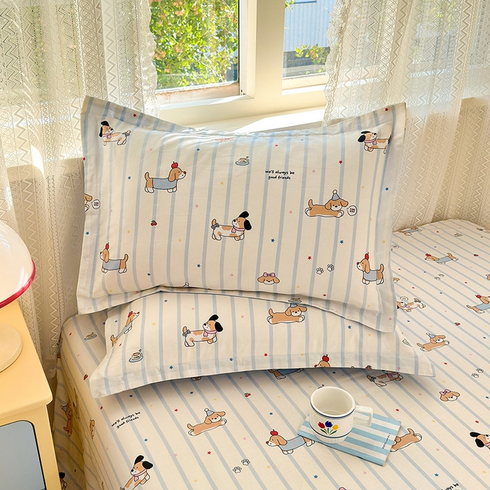 91家纺网 家纺一手货源 找家纺 拾物记 2026新款第一批12868A类全棉单品枕套系列 糖纸童年