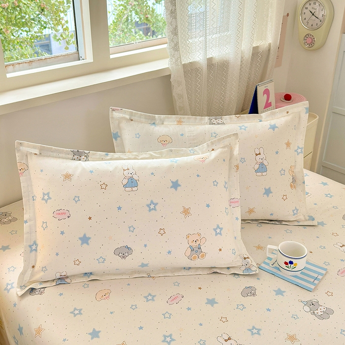 拾物记 2026新款第一批12868A类全棉单品枕套系列 星星童话园