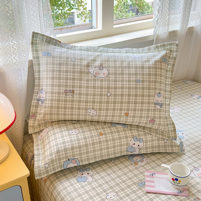 91家纺网 家纺一手货源 找家纺 拾物记 2026新款第一批12868A类全棉单品枕套系列 元气小布