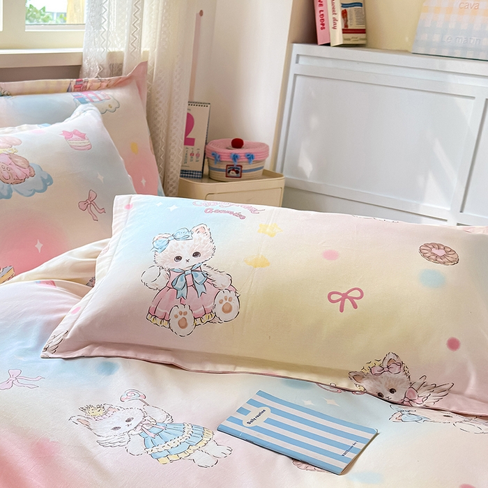 91家纺网 家纺一手货源 找家纺 拾物记 2026新款第一批12868A类全棉单品枕套系列 云间甜梦