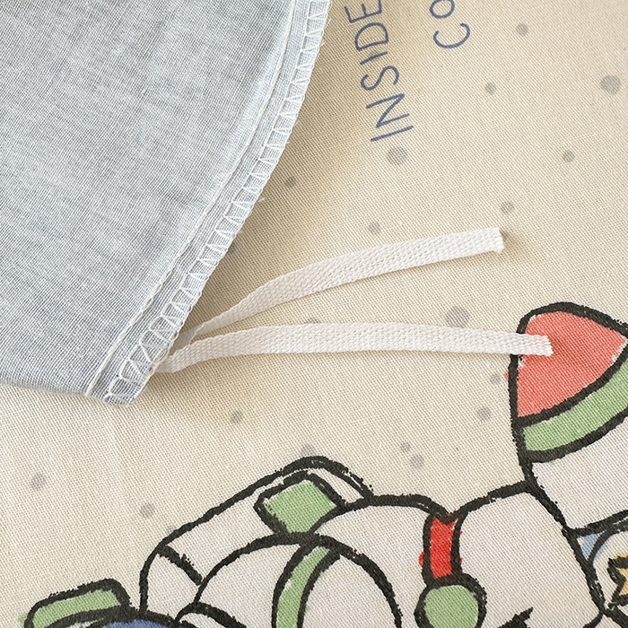 91家纺网 家纺一手货源 找家纺 拾物记 2026新款第一批12868A类全棉单品被套系列（预留7-9厘米的缩水尺寸，加厚金属双拉链头、暗线四面锁边，四角全棉绑带） 星际仔仔