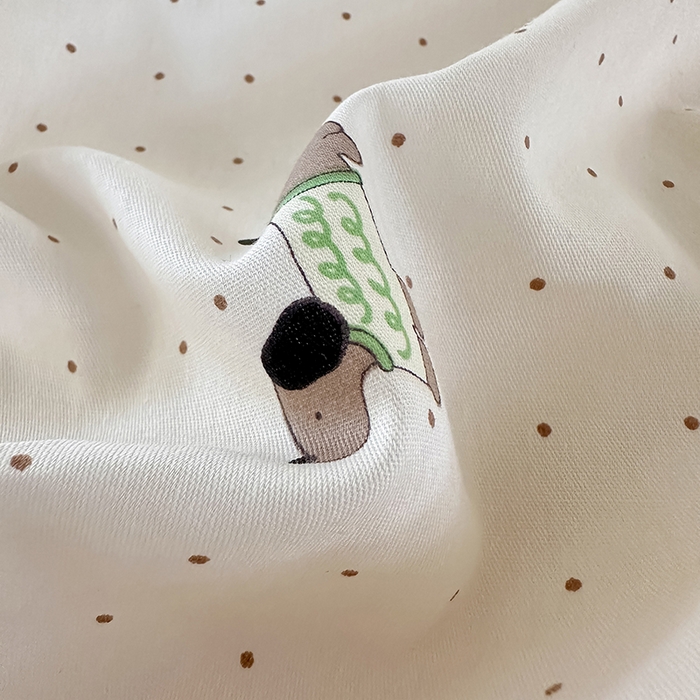 91家纺网 家纺一手货源 找家纺 拾物记 2026新款第一批12868A类新疆全棉单品被套系列（预留7-9厘米的缩水尺寸，加厚金属双拉链头、暗线四面锁边，四角全棉绑带） 星星柯基