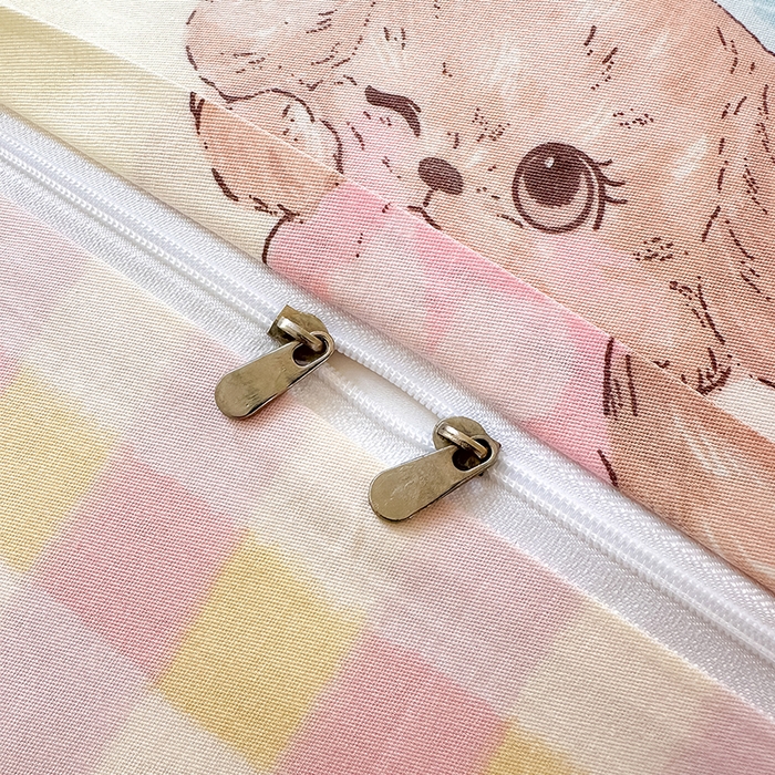 91家纺网 家纺一手货源 找家纺 拾物记 2026新款第一批12868A类新疆全棉单品被套系列（预留7-9厘米的缩水尺寸，加厚金属双拉链头、暗线四面锁边，四角全棉绑带） 云间甜梦