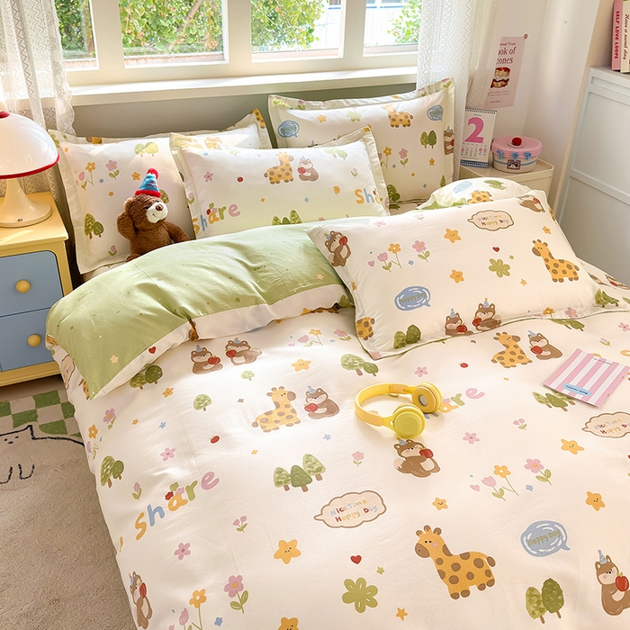 91家纺网 家纺一手货源 找家纺 （总）拾物记 2026新款第一批12868A类新疆全棉四件套（套件的被套预留7-9cm，90x200床笠高度15厘米，适合4-15厘米学生床垫使用，其他尺寸床笠高28cm 适合4-28厘米床垫使用，床