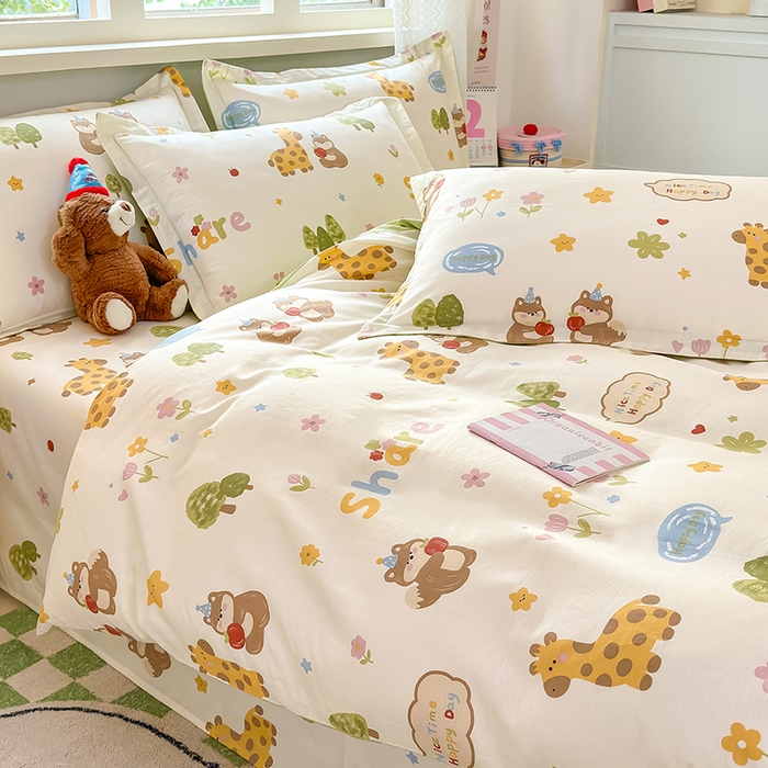 91家纺网 家纺一手货源 找家纺 （总）拾物记 2026新款第一批12868A类新疆全棉四件套（套件的被套预留7-9cm，90x200床笠高度15厘米，适合4-15厘米学生床垫使用，其他尺寸床笠高28cm 适合4-28厘米床垫使用，床