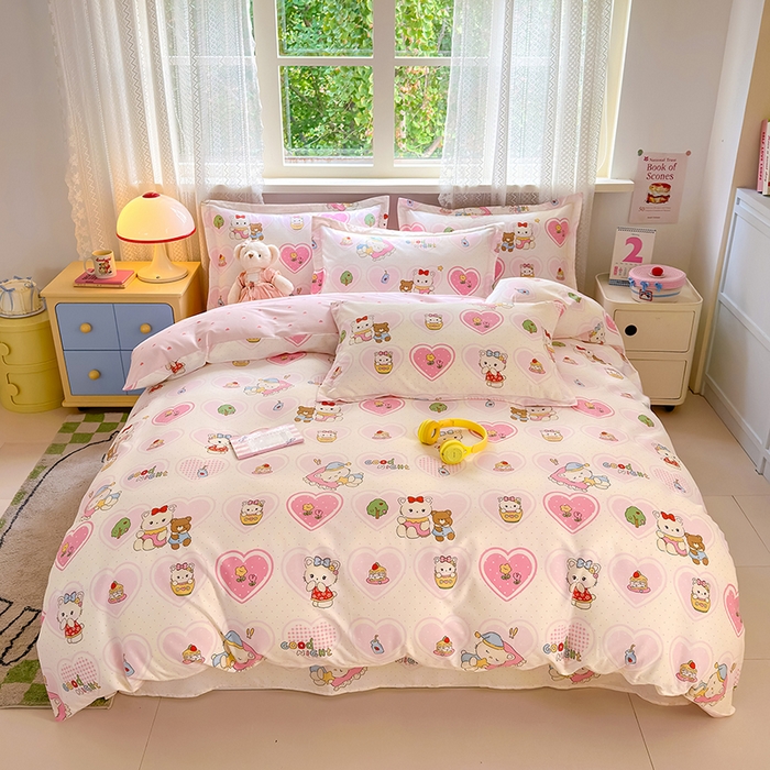 91家纺网 家纺一手货源 找家纺 （总）拾物记 2026新款第一批12868A类新疆全棉四件套（套件的被套预留7-9cm，90x200床笠高度15厘米，适合4-15厘米学生床垫使用，其他尺寸床笠高28cm 适合4-28厘米床垫使用，床