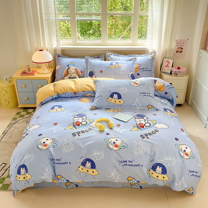 91家纺网 家纺一手货源 找家纺 （总）拾物记 2026新款第一批12868A类新疆全棉四件套（套件的被套预留7-9cm，90x200床笠高度15厘米，适合4-15厘米学生床垫使用，其他尺寸床笠高28cm 适合4-28厘米床垫使用，床