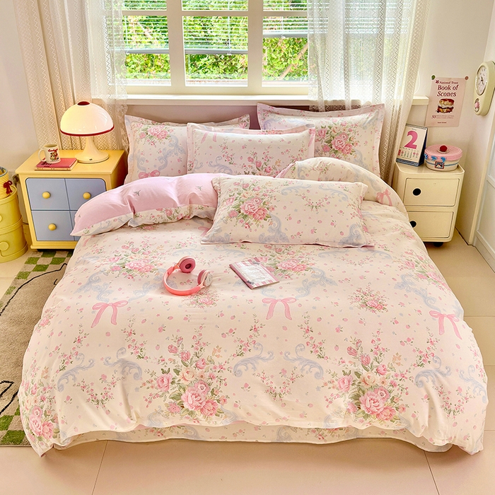 91家纺网 家纺一手货源 找家纺 （总）拾物记 2026新款第一批12868A类新疆全棉四件套（套件的被套预留7-9cm，90x200床笠高度15厘米，适合4-15厘米学生床垫使用，其他尺寸床笠高28cm 适合4-28厘米床垫使用，床