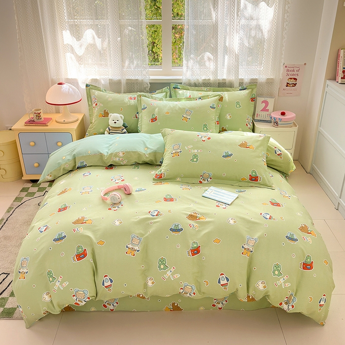 91家纺网 家纺一手货源 找家纺 （总）拾物记 2026新款第一批12868A类新疆全棉四件套（套件的被套预留7-9cm，90x200床笠高度15厘米，适合4-15厘米学生床垫使用，其他尺寸床笠高28cm 适合4-28厘米床垫使用，床