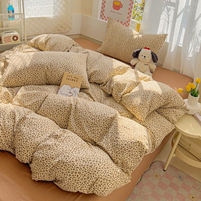 91家纺网 家纺一手货源 找家纺 （总）优选 2025新款加厚云感棉双层纱四件套小碎花被套床单床笠款学生三件套新款直播热款