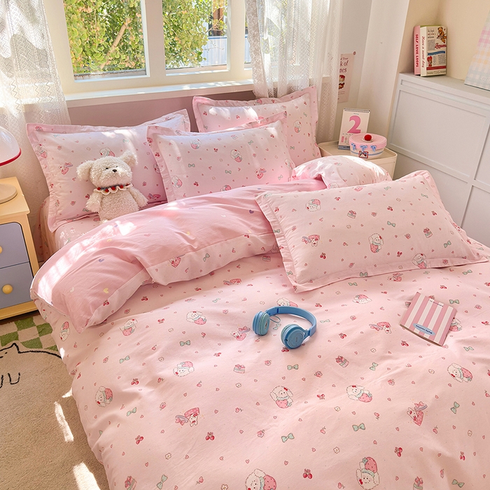 91家纺网 家纺一手货源 找家纺 拾物记 2026新款第一批12868A类全棉四件套笠宽度