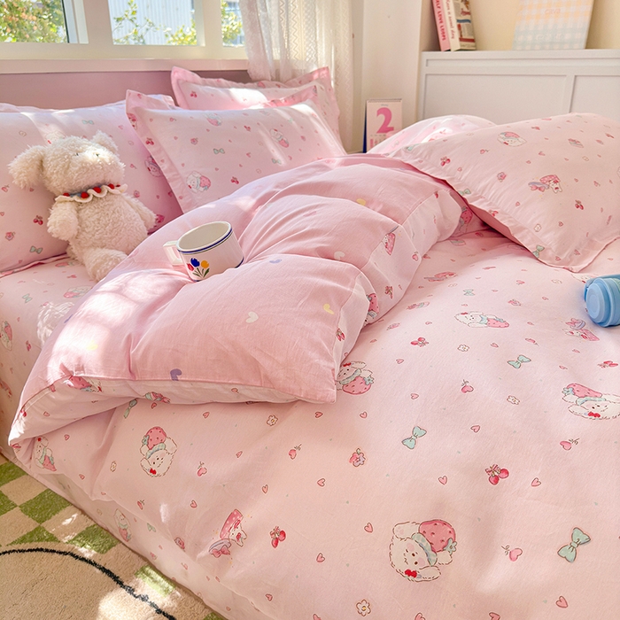 91家纺网 家纺一手货源 找家纺 拾物记 2026新款第一批12868A类全棉四件套笠宽度