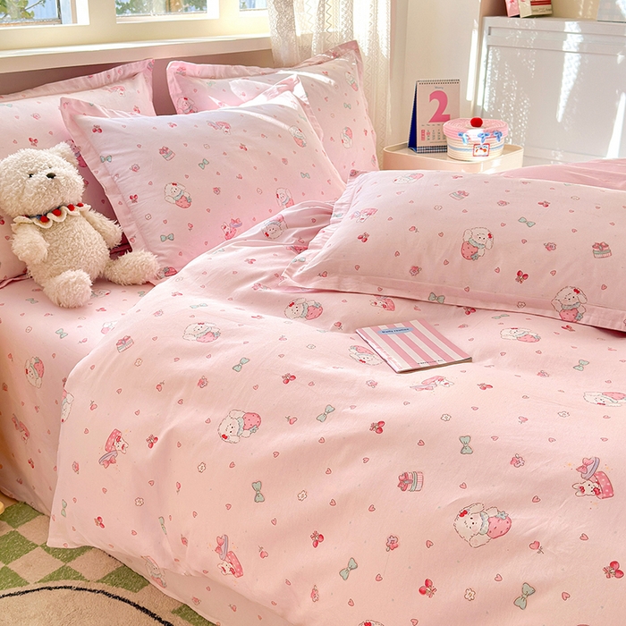 91家纺网 家纺一手货源 找家纺 拾物记 2026新款第一批12868A类全棉四件套笠宽度