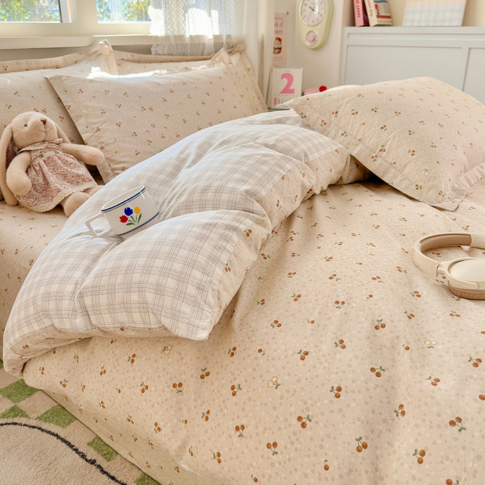 91家纺网 家纺一手货源 找家纺 拾物记 2026新款第一批12868A类全棉四件套笠宽度