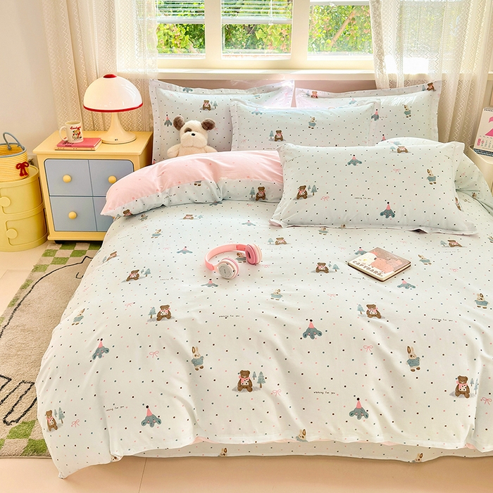 91家纺网 家纺一手货源 找家纺 拾物记 2026新款第一批12868A类全棉四件套笠宽度