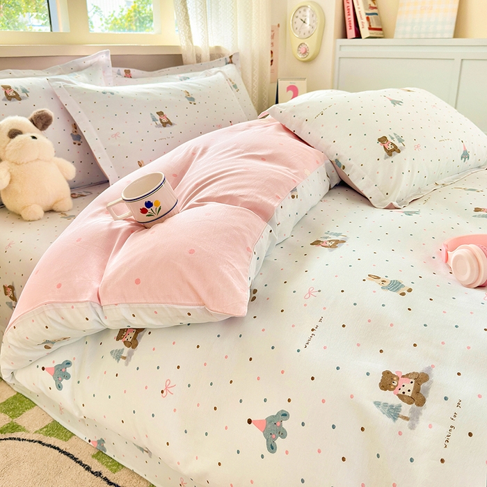 91家纺网 家纺一手货源 找家纺 拾物记 2026新款第一批12868A类全棉四件套笠宽度