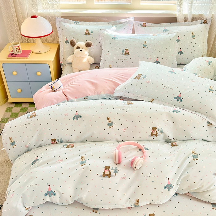 91家纺网 家纺一手货源 找家纺 拾物记 2026新款第一批12868A类全棉四件套笠宽度